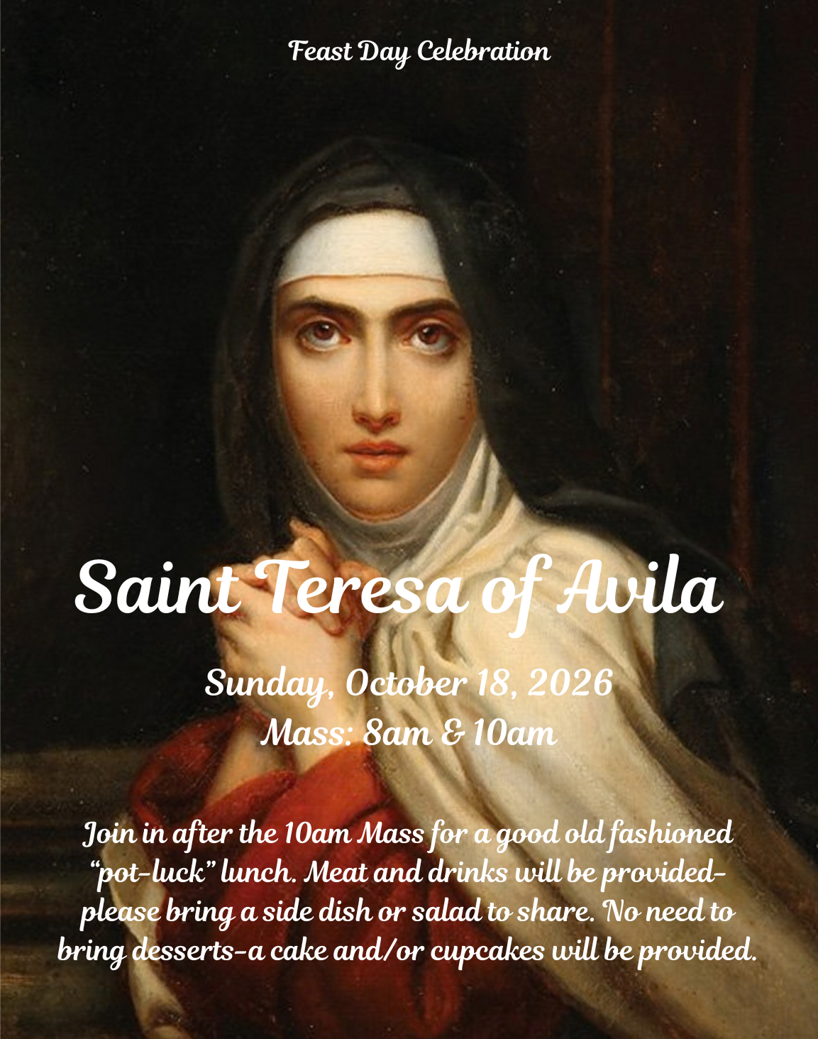 St Teresa of Avila Feast Day Celebration